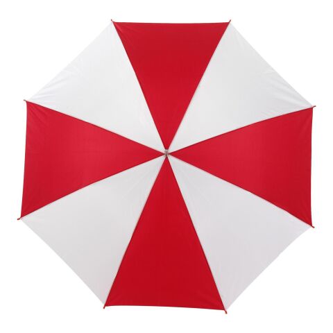 Polyester (190T) umbrella Russell red/white | No Branding | not available | not available