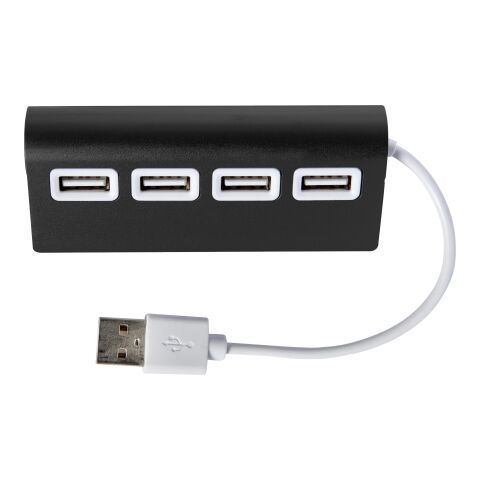 Aluminium USB hub Leo black | No Branding | not available | not available