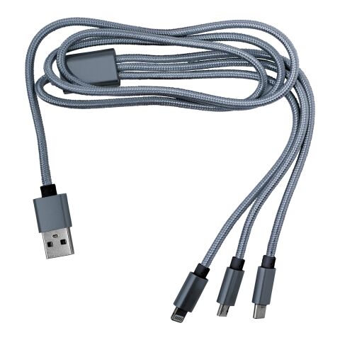 Nylon charging cable Felix silver | No Branding | not available | not available