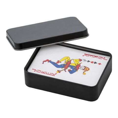 Metal tin with playing cards Nathan black | No Branding | not available | not available