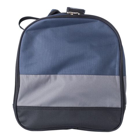 Polyester sport/travel bag dark blue
