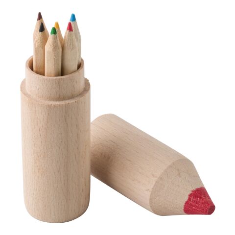 Wooden tube with pencils Francis brown | No Branding | not available | not available