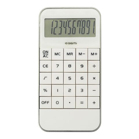 Calculator Jareth, ABS white | No Branding | not available | not available