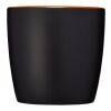 Riviera ceramic mug 340 ml Standard | Solid black-Orange | No Branding | not available | not available