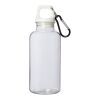 Oregon 400 ml RCS certified recycled plastic water bottle with carabiner White | No Branding | not available | not available