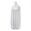 HydroFruit recycled plastic bottle 700ml with infuser Standard | White | No Branding | not available | not available