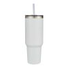 Sydney 1200 ml double wall RCS certified copper vacuum insulated mug with straw Standard | white | Not applicable | No Branding | not available | not available