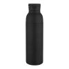 Illuminate 650 ml RCS recycled stainlesss steel double wall insulated water bottle Solid black | not available