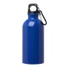 Oregon 400 ml RCS certified single wall stainless steel water bottle with carabiner Standard | Royal blue | No Branding | not available | not available