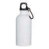 Oregon 400 ml matte RCS recycled single wall stainless steel water bottle with carabiner Standard | White | Not applicable | No Branding | not available | not available