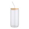 Mirage 500 ml single-walled borosilicate glass jar with bamboo lid Standard | White | Not applicable | No Branding | not available | not available