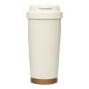 Hampton 480 ml RCS recycled stainless steel double wall vacuum insulated tumbler Cream