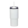 Westin 540 ml RCS recycled double wall insulated tumbler with straw White