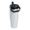 Stanley IceFlow™ 2.0 890 ml insulated stainless steel tumbler with flip straw White