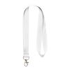 Impey lanyard with convenient hook Priority | White | 1-color Screen Print | both straps | 300 mm x 16 mm | not available