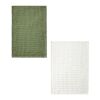 VINGA Cromer waffle kitchen towel, 2 pcs green | No Branding | not available | not available | not available