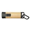 Kuma bamboo/RCS recycled plastic torch with carabiner Standard | Natural | Not applicable | No Branding | not available | not available