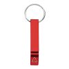 Tao recycled aluminium keychain with bottle opener Standard | Red | No Branding | not available | not available