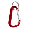 Timor recycled aluminium carabiner keychain Standard | Red | No Branding | not available | not available