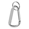 Timor recycled aluminium carabiner keychain Standard | Silver | not available | No Branding | not available | not available