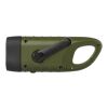 Helios recycled plastic solar dynamo flashlight with carabiner Standard | Army green | No Branding | not available | not available