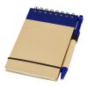 Zuse A7 recycled jotter notepad with pen Standard | Natural-Navy | not available | No Branding | not available | not available | not available
