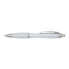 Nash RCS recycled plastic ballpoint pen with coloured barrel and grip (blue ink) Standard | White | No Branding | not available | not available
