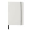 Spectrum A5 white notebook with coloured strap Standard | White-Solid black | No Branding | not available | not available | not available