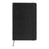 Moleskine Plain L Hard Cover Notebook Standard | Solid black | Paper Print | paper band | 460 mm x 55 mm
