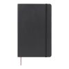 Moleskine squared L soft cover notebook Standard | Solid black | Paper Print | paper band | 460 mm x 55 mm