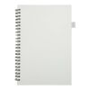 Liss A5 recycled plastic hard cover spiral notebook White