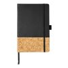 Evora A5 cork thermo PU notebook Standard | Solid black | No Branding | not available | not available