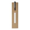 Verton recycled aluminium twist ballpoint pen with sleeve (blue ink) White
