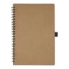 Cobble A5 wire-o recycled cardboard notebook with stone paper Standard | Natural | Not applicable | No Branding | not available | not available