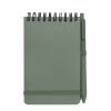 Thalaasa A6 hard cover ocean-bound notebook with ballpoint pen (black ink) Standard | Heather green | not available | No Branding | not available | not available