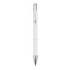 Moneta recycled aluminium ballpoint pen (blue ink) Standard | white | No Branding | not available | not available