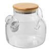 Zen tea pot with strainer and bamboo lid Standard | white | No Branding | not available | not available
