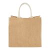 Harry coloured edge jute tote bag Standard | Natural-White | No Branding | not available | not available