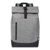Hoss 15.6" roll-up laptop backpack Standard | Heather grey-Solid black | No Branding | not available | not available | not available
