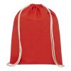Oregon 140 g/m² cotton drawstring backpack Standard | Red | No Branding | not available | not available | not available