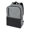 Reclaim 15" GRS recycled two-tone laptop backpack 14L Standard | Solid black-Heather grey | No Branding | not available | not available | not available