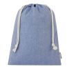 Pheebs 150 g/m² GRS recycled cotton gift bag large 4L Standard | Heather blue | not available | No Branding | not available | not available | not available