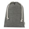 Pheebs 150 g/m² GRS recycled cotton gift bag large 4L Standard | Heather black | Not applicable | No Branding | not available | not available | not available