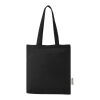 Madras recycled cotton tote bag 140 g/m² Standard | Solid black | not available | No Branding | not available | not available | not available