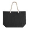 Florida 270 g/m² GRS recycled beach tote bag 18L Standard | Solid black-Solid black | not available | No Branding | not available | not available | not available