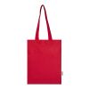 Madras Blend 140 g/m² GRS recycled cotton tote bag 7L Standard | Red | not available | No Branding | not available | not available | not available