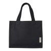 Odessa 220 g/m² GRS recycled cotton mini gusset tote bag 9L Standard | Solid black | not available | No Branding | not available | not available | not available