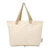 Sierra 140 g/m² GRS recycled foldable cotton tote bag 7L Standard | Natural-Natural | No Branding | not available | not available | not available