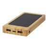 Alata 8000mAh bamboo solar power bank Standard | Beige | No Branding | not available | not available
