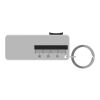 Rove recycled tyre tread check keychain White